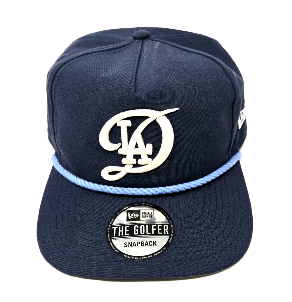 Authentic New Era MLB Los Angeles Dodgers "The GOLFER" Snapback Hat | Navy Blue